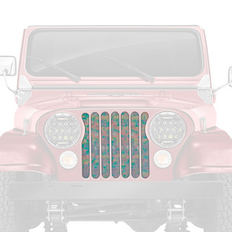Dirty Acres® - 1-Pc Iridescent Print Style Perforated Main Grille