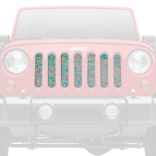 Dirty Acres® - 1-Pc Iridescent Print Style Perforated Main Grille
