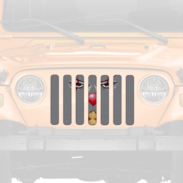 Dirty Acres® - 1-Pc IT Killer Clown Style Perforated Main Grille