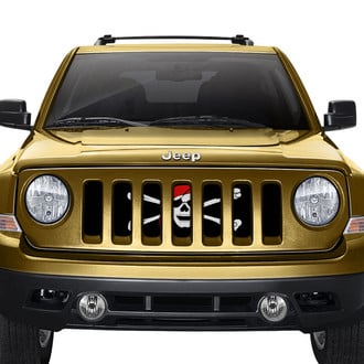 Dirty Acres® - 1-Pc One Eye Jack Pirate Flag Style Perforated Main Grille