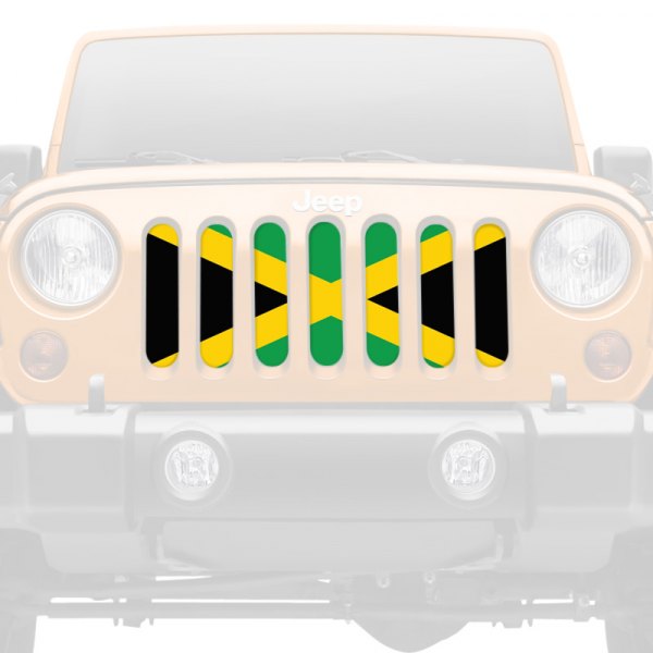 Dirty Acres® - 1-Pc Jamaica Flag Style Perforated Main Grille
