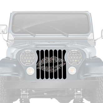 Dirty Acres® - 1-Pc Leopard Kiss Style Perforated Main Grille