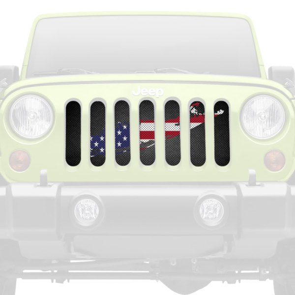 Dirty Acres® - 1-Pc Long Island Old Glory Style Perforated Main Grille