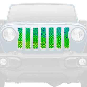 Dirty Acres® - 1-Pc Mahi Fish Skin Style Perforated Main Grille