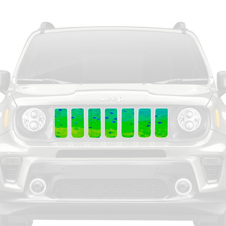 Dirty Acres® - 1-Pc Mahi Fish Skin Style Perforated Main Grille