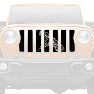 Dirty Acres® - 1-Pc Mamba Snake Style Perforated Main Grille