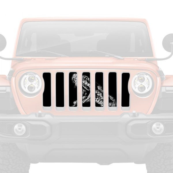 Dirty Acres® - 1-Pc Mamba Snake Style Perforated Main Grille