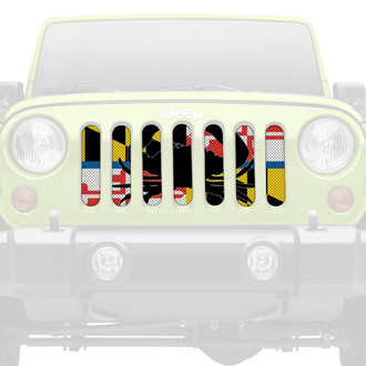 Dirty Acres® - 1-Pc Maryland Crab Back the Blue Style Perforated Main Grille