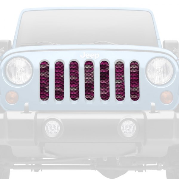 Dirty Acres® - 1-Pc Mermaid Scales Style Pink Perforated Main Grille
