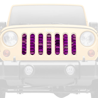 Dirty Acres® - 1-Pc Mermaid Scales Style Purple Perforated Main Grille