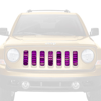 Dirty Acres® - 1-Pc Mermaid Scales Style Purple Perforated Main Grille