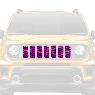Dirty Acres® - 1-Pc Mermaid Scales Style Purple Perforated Main Grille