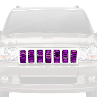 Dirty Acres® - 1-Pc Mermaid Scales Style Purple Perforated Main Grille