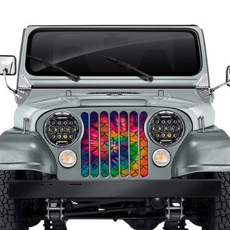 Dirty Acres® - 1-Pc Mermaid Scales Style Multicolor Perforated Main Grille