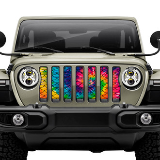Dirty Acres® - 1-Pc Mermaid Scales Style Multicolor Perforated Main Grille