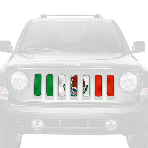 Dirty Acres® - 1-Pc Mexico Flag Style Perforated Main Grille