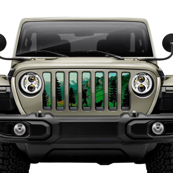 Dirty Acres® - 1-Pc Hiker Green Mountain Style Perforated Main Grille