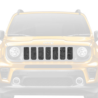 Dirty Acres® - 1-Pc Moab Topography Map Canyon Lands Style Gray Perforated Main Grille