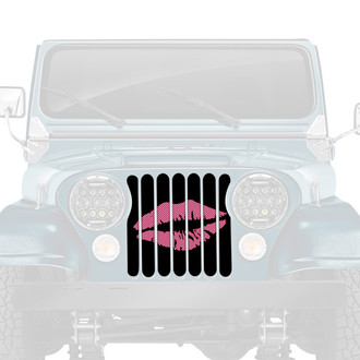 Dirty Acres® - 1-Pc Muah! Kiss Style Perforated Main Grille