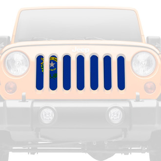 Dirty Acres® - 1-Pc Nevada State Flag Style Perforated Main Grille