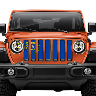 Dirty Acres® - 1-Pc Nevada State Flag Style Perforated Main Grille