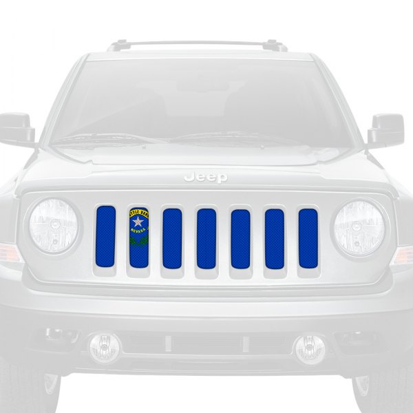 Dirty Acres® - 1-Pc Nevada State Flag Style Perforated Main Grille