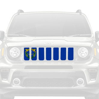 Dirty Acres® - 1-Pc Nevada State Flag Style Perforated Main Grille