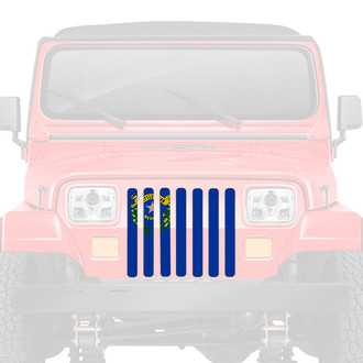 Dirty Acres® - 1-Pc Nevada State Flag Style Perforated Main Grille