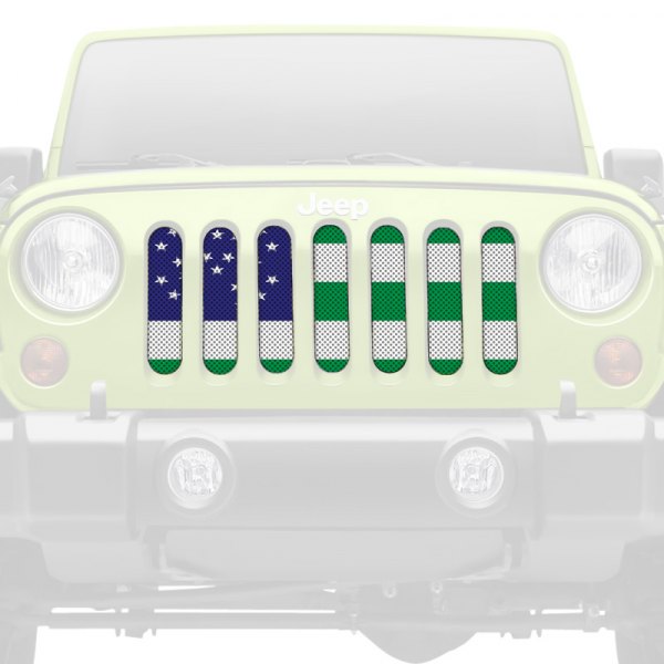 Dirty Acres® - 1-Pc NYPD Flag Style Perforated Main Grille