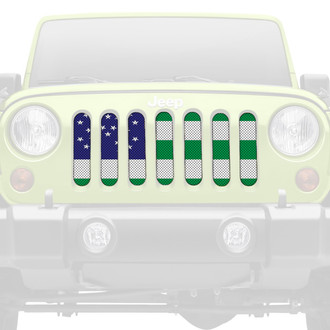 Dirty Acres® - 1-Pc NYPD Flag Style Perforated Main Grille