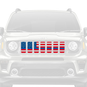 Dirty Acres® - 1-Pc Old Glory Style Perforated Main Grille