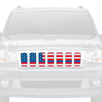 Dirty Acres® - 1-Pc Old Glory Style Perforated Main Grille