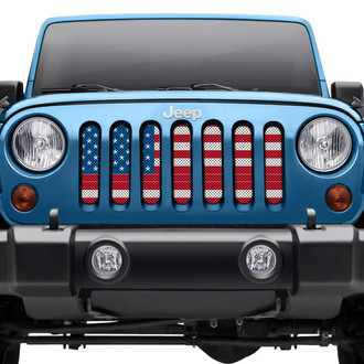 Dirty Acres® - 1-Pc Old Glory Style Perforated Main Grille