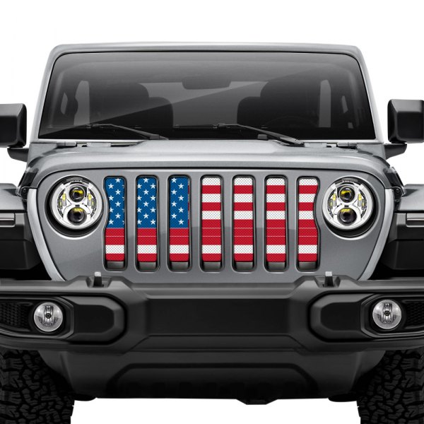 Dirty Acres® - 1-Pc Old Glory Style Perforated Main Grille