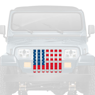 Dirty Acres® - 1-Pc Old Glory Style Perforated Main Grille