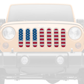 Dirty Acres® - 1-Pc Old Glory Style Perforated Main Grille