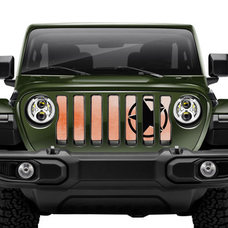 Dirty Acres® - 1-Pc Oscar Mike Style Orange Ombre Perforated Main Grille