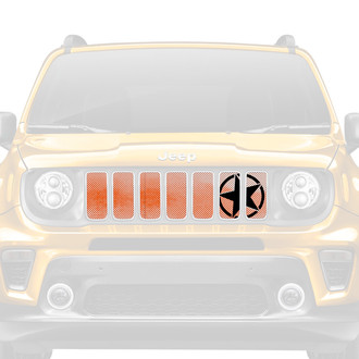Dirty Acres® - 1-Pc Oscar Mike Style Orange Ombre Perforated Main Grille