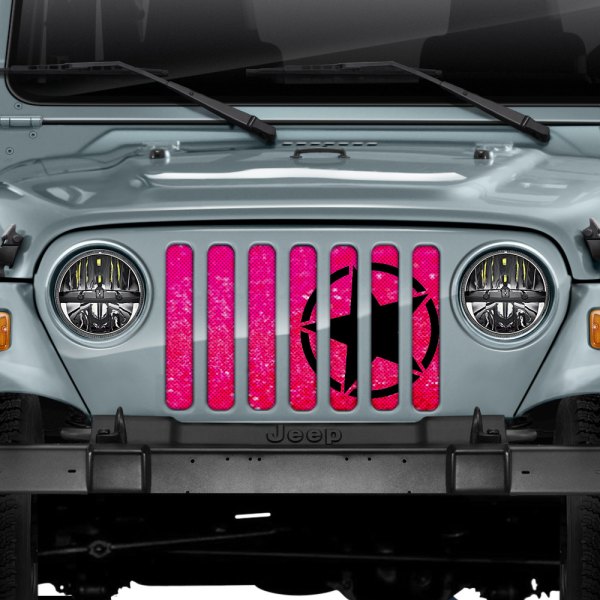 Dirty Acres® - 1-Pc Oscar Mike Style Pink Fleck Perforated Main Grille