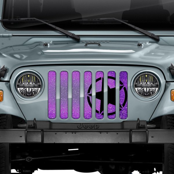 Dirty Acres® - 1-Pc Oscar Mike Style Purple Fleck Perforated Main Grille
