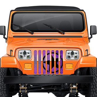 Dirty Acres® - 1-Pc Oscar Mike Style Purple Fleck Perforated Main Grille