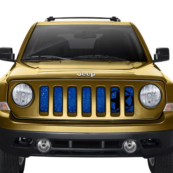 Dirty Acres® - 1-Pc Oscar Mike Style Royal Blue Perforated Main Grille