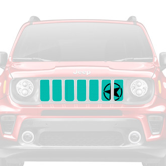 Dirty Acres® - 1-Pc Oscar Mike Style Teal Perforated Main Grille