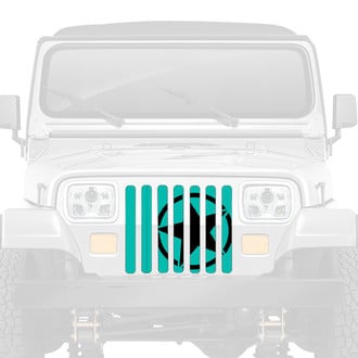Dirty Acres® - 1-Pc Oscar Mike Style Teal Perforated Main Grille