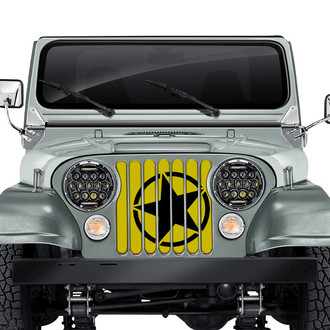 Dirty Acres® - 1-Pc Oscar Mike Style Yellow Perforated Main Grille
