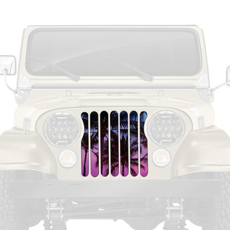 Dirty Acres® - 1-Pc Beach Palm Tree Style Perforated Main Grille