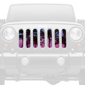 Dirty Acres® - 1-Pc Beach Palm Tree Style Perforated Main Grille