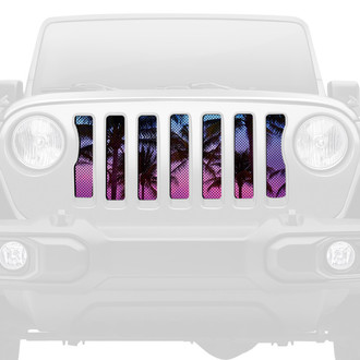 Dirty Acres® - 1-Pc Beach Palm Tree Style Perforated Main Grille