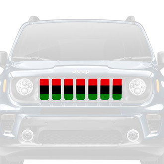 Dirty Acres® - 1-Pc Pan-African American Flag Style Perforated Main Grille
