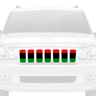 Dirty Acres® - 1-Pc Pan-African American Flag Style Perforated Main Grille